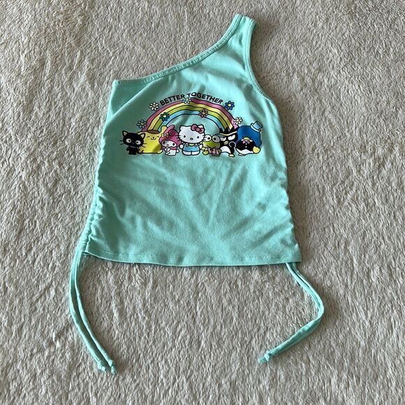 Hello Kitty and friends one shoulder top size medium - Picture 7 of 16